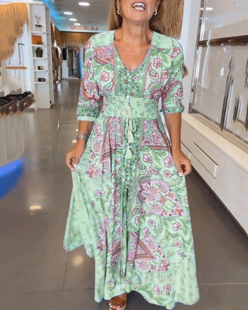 Louna™ | Robe à décolleté en V