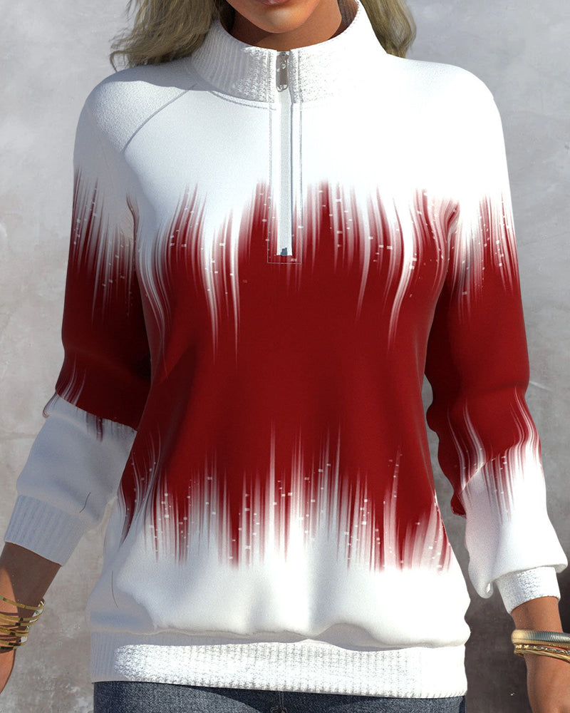 Mia™ | Pull à col montant et imprimé dégradé