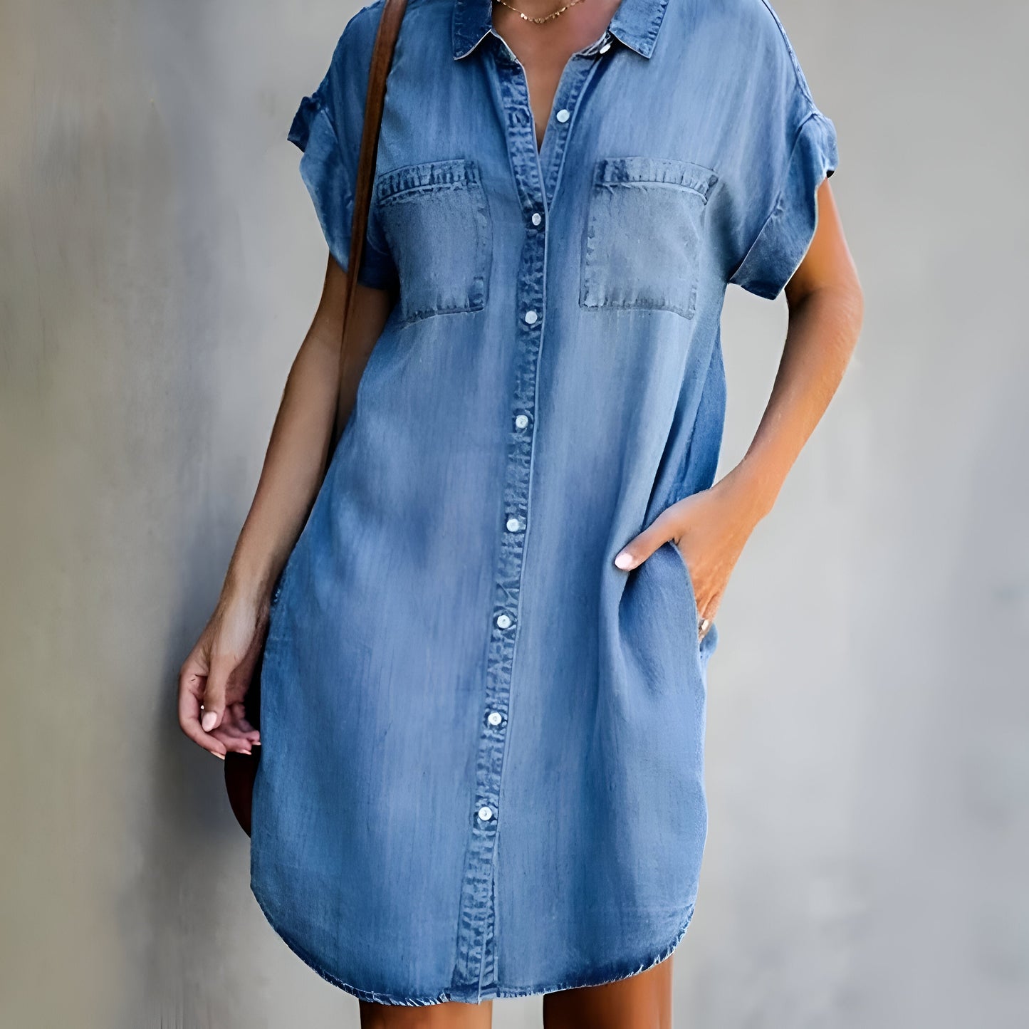 Diane™ | Robe Chemise Décontractée avec Boutons