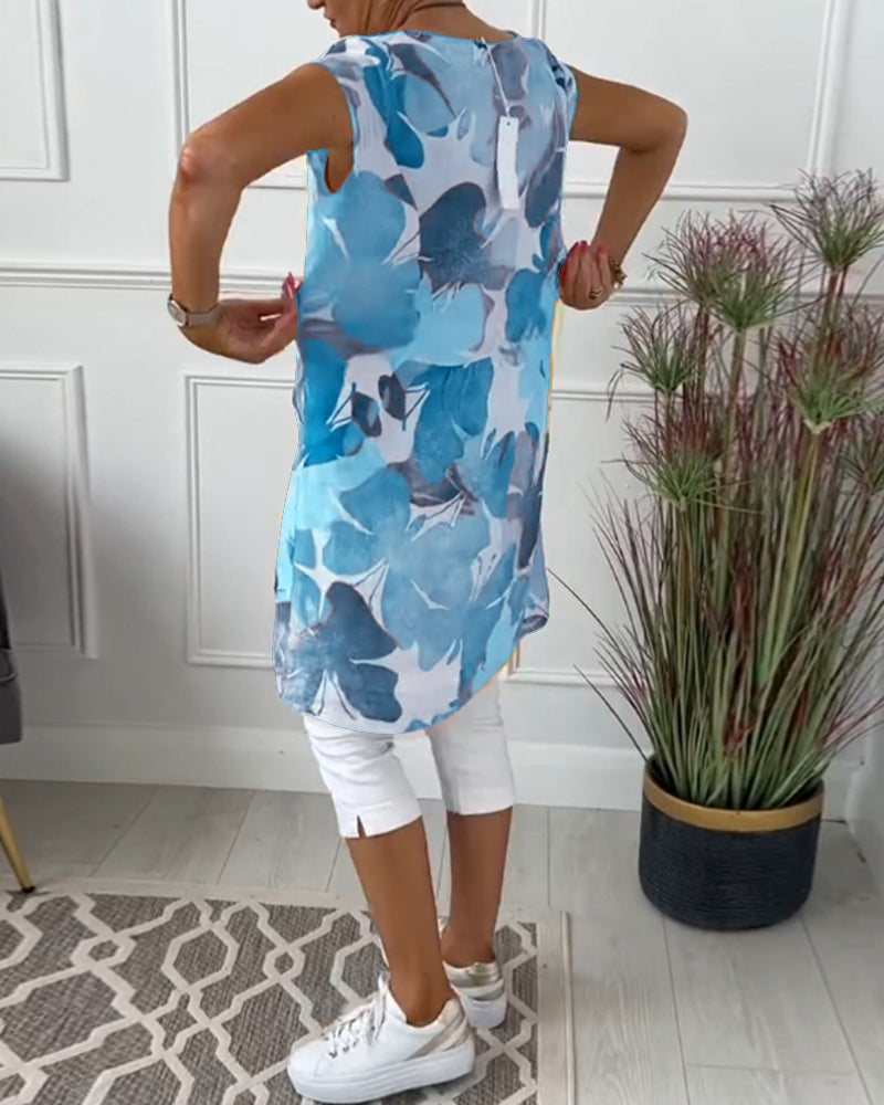 Manon™ | Robe décontractée avec Imprimé Floral Coloré