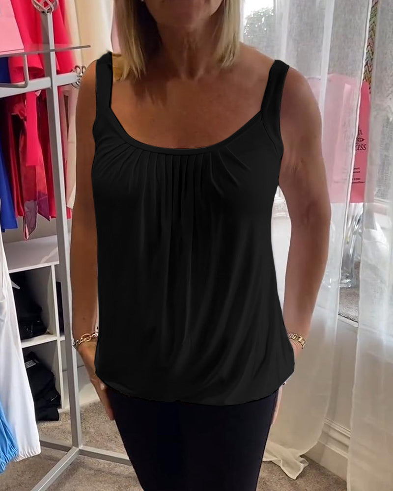 Estelle™ | Top en coton plissé