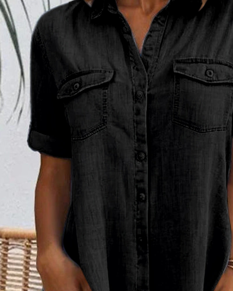 Salomé™ | Robe Chemise Denim