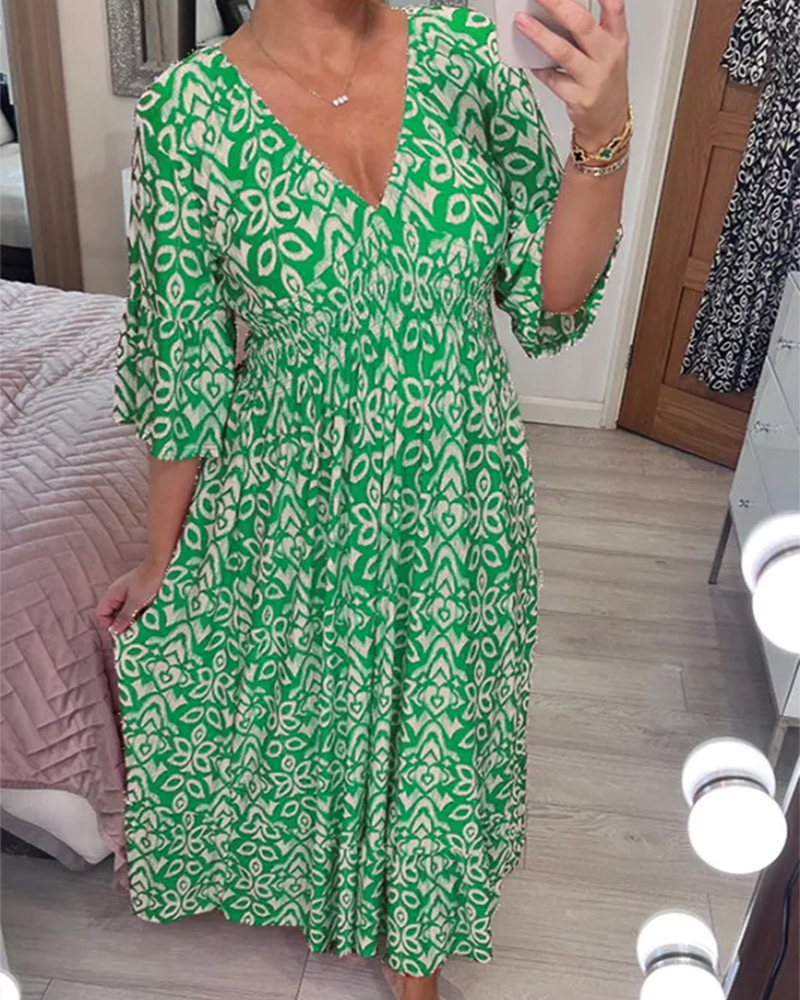 Élina™ | Robe Maxi Élégante Avec Imprimé