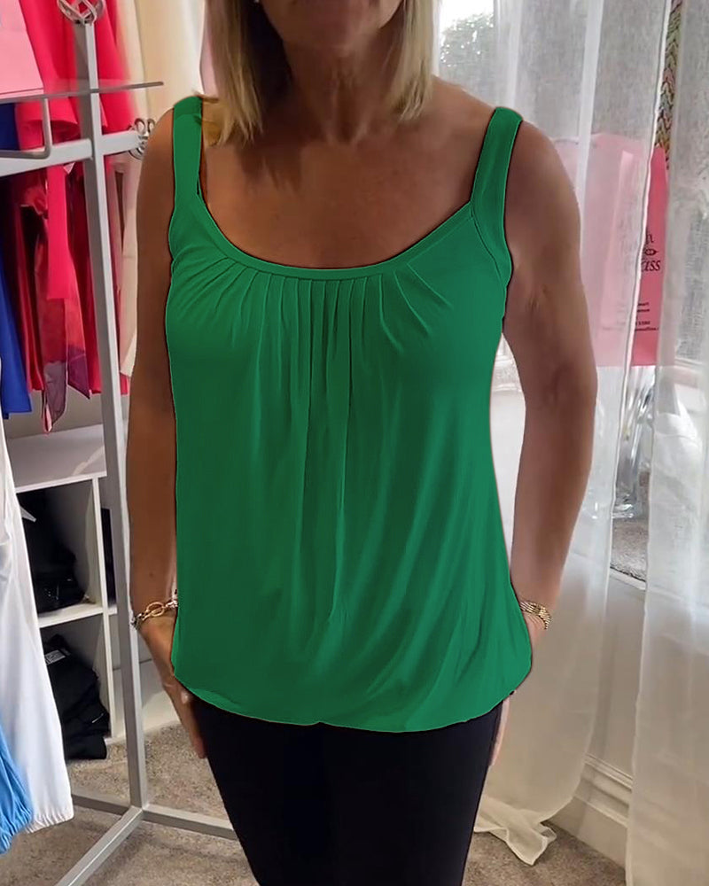 Estelle™ | Top en coton plissé