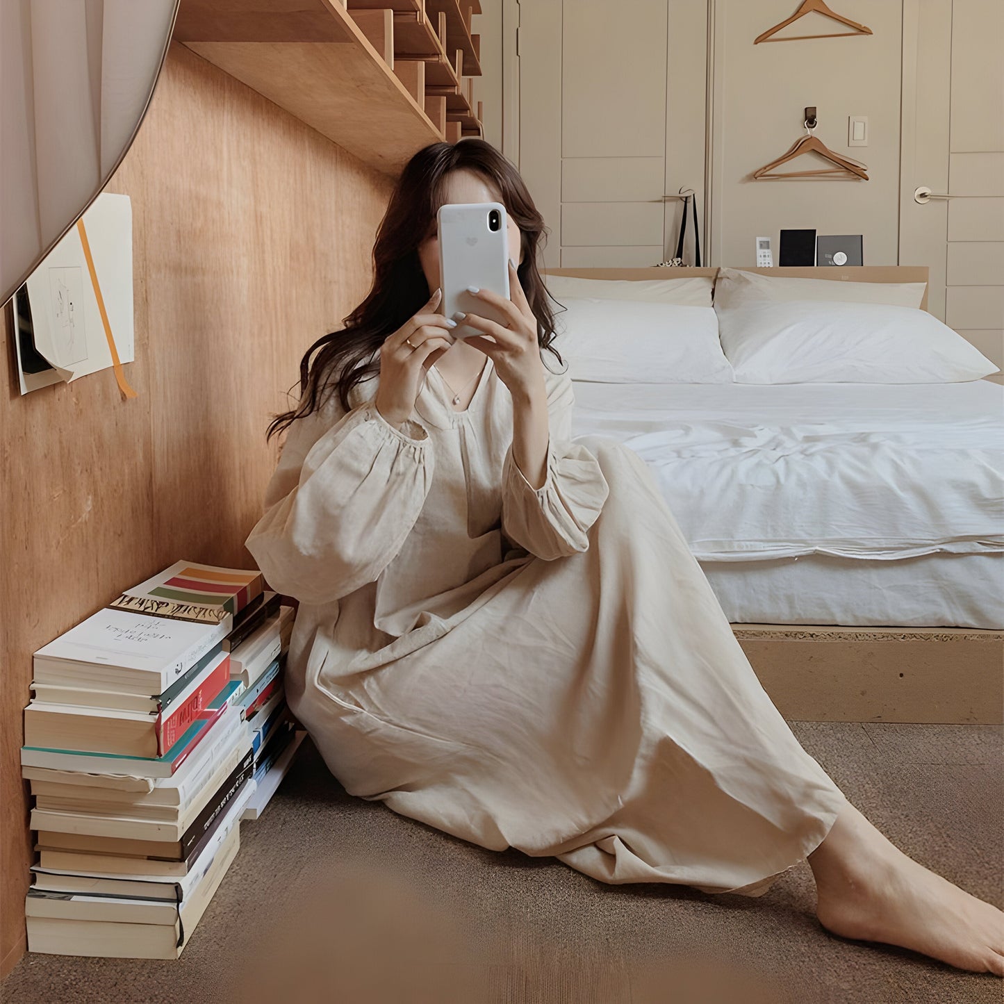 Sohée™ | Robe de Lounge Élégante en Coton