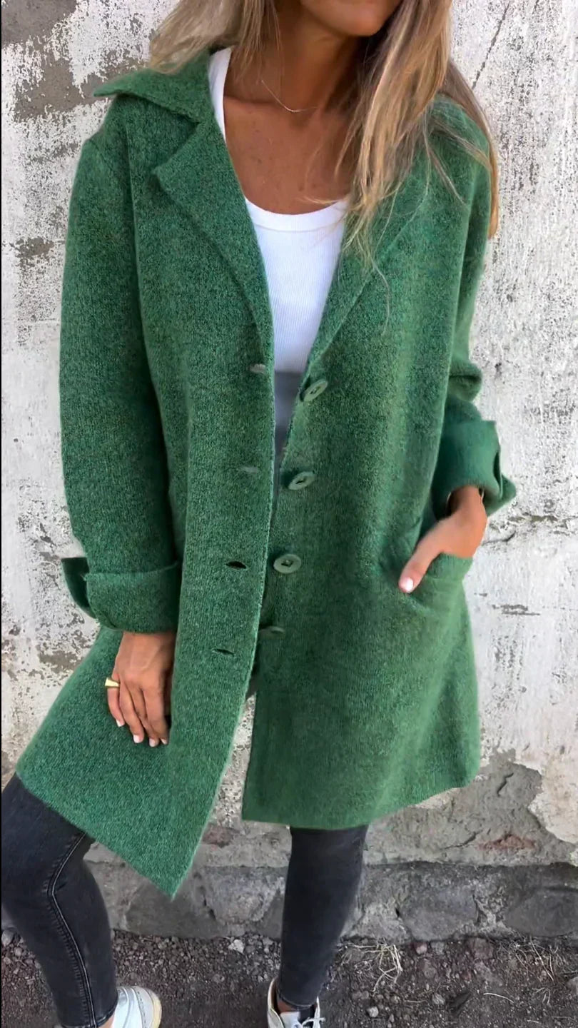 SOLÈNE™ | Manteau en Laine Classique Moderne