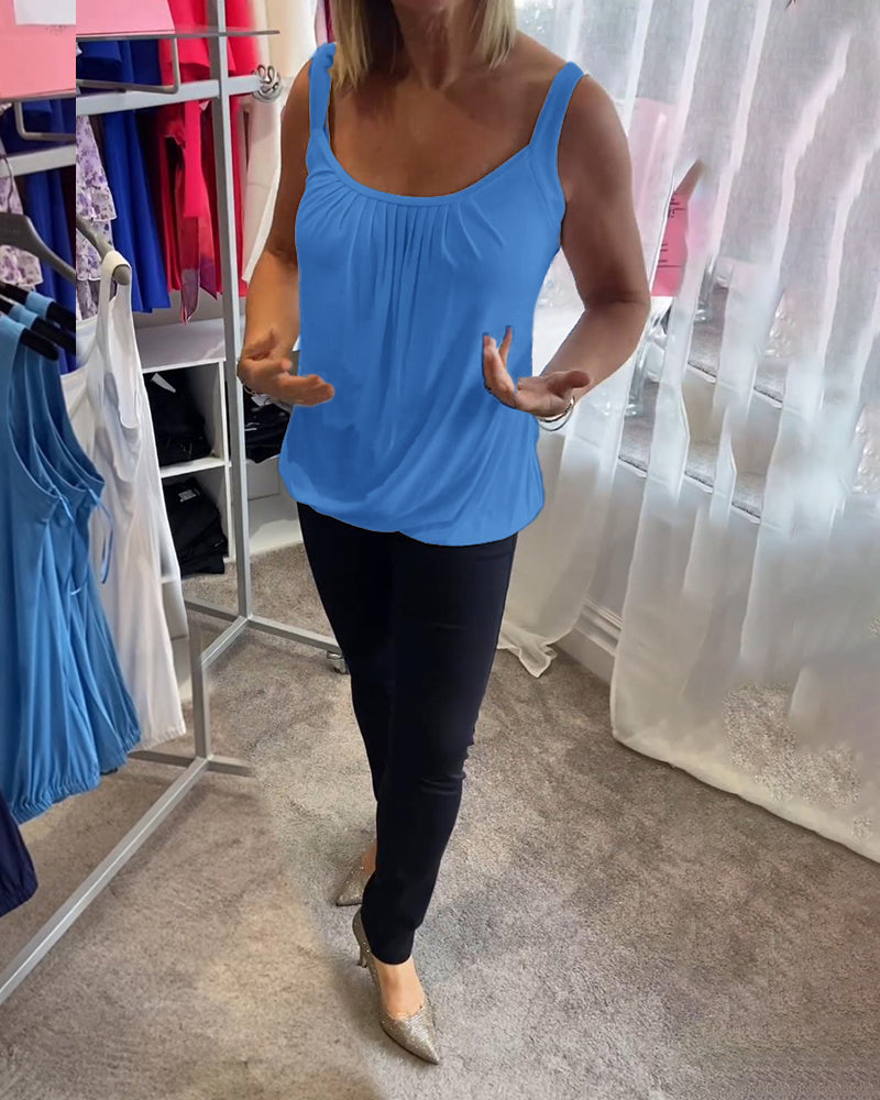 Estelle™ | Top en coton plissé