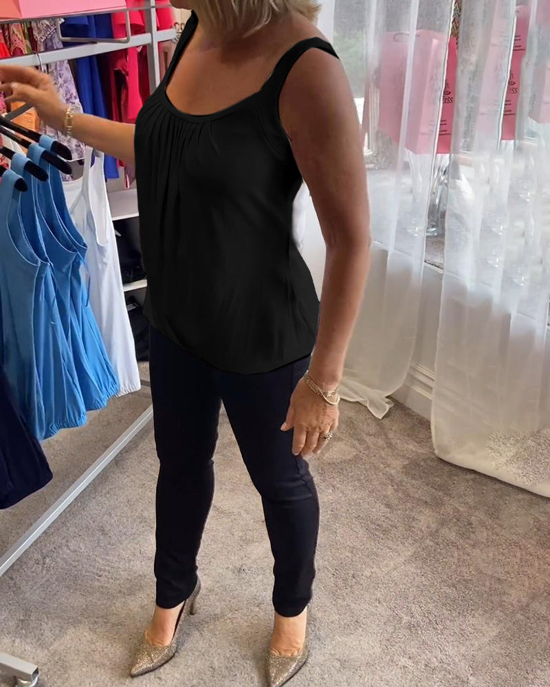 Estelle™ | Top en coton plissé