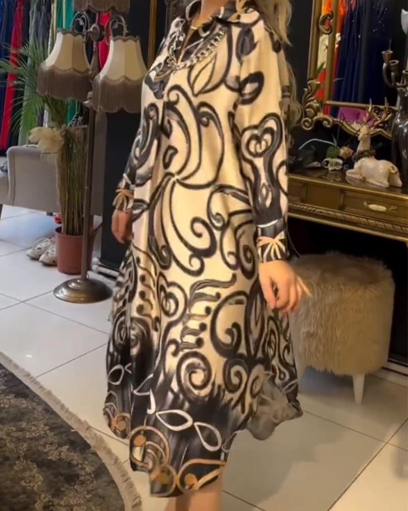 Eliane™ | Robe élégante à imprimé