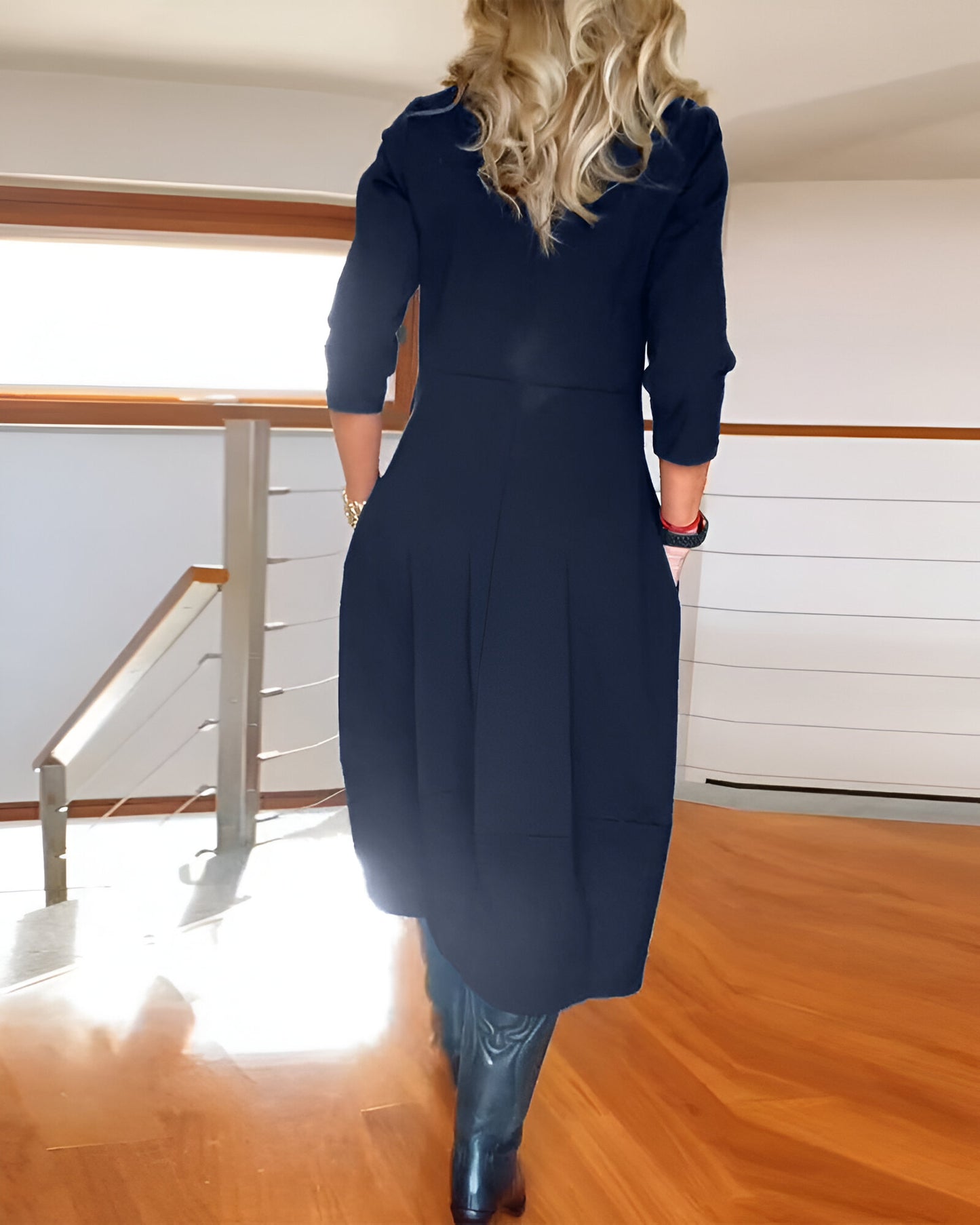Élodie™ | Robe Élégante Unie