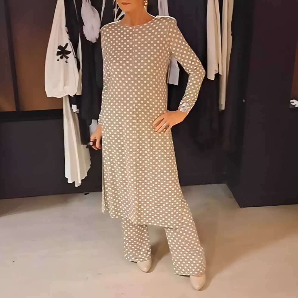 Jeanne™ | Ensemble de Deux Pièces avec des Pois Joyeux