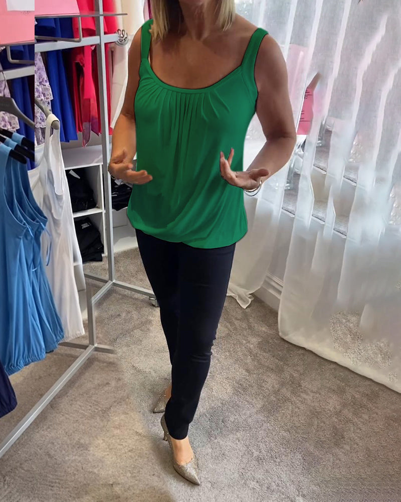 Estelle™ | Top en coton plissé