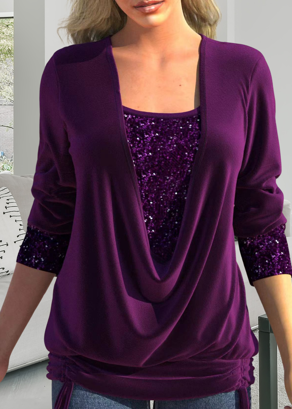 Liora™ | Élégant Top en Deux Parties