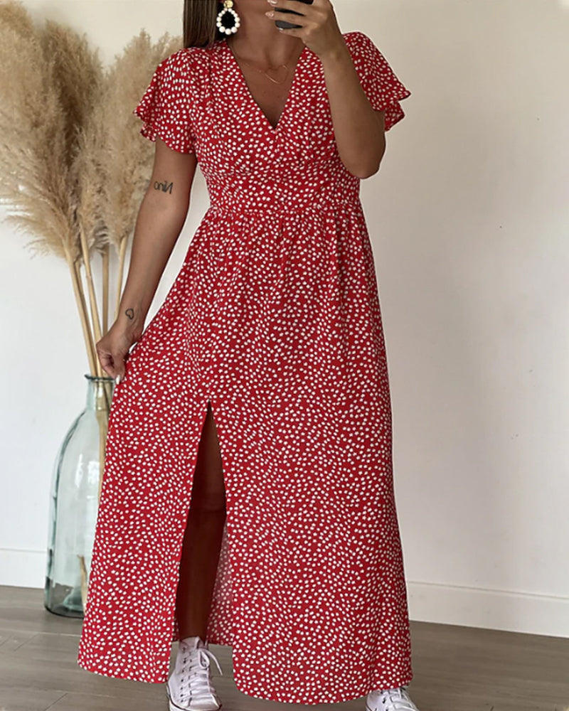 Sarah™ | Robe maxi avec décolleté en V
