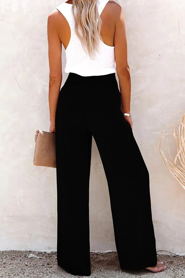 Livia™ | Pantalon en Lin à Taille Haute