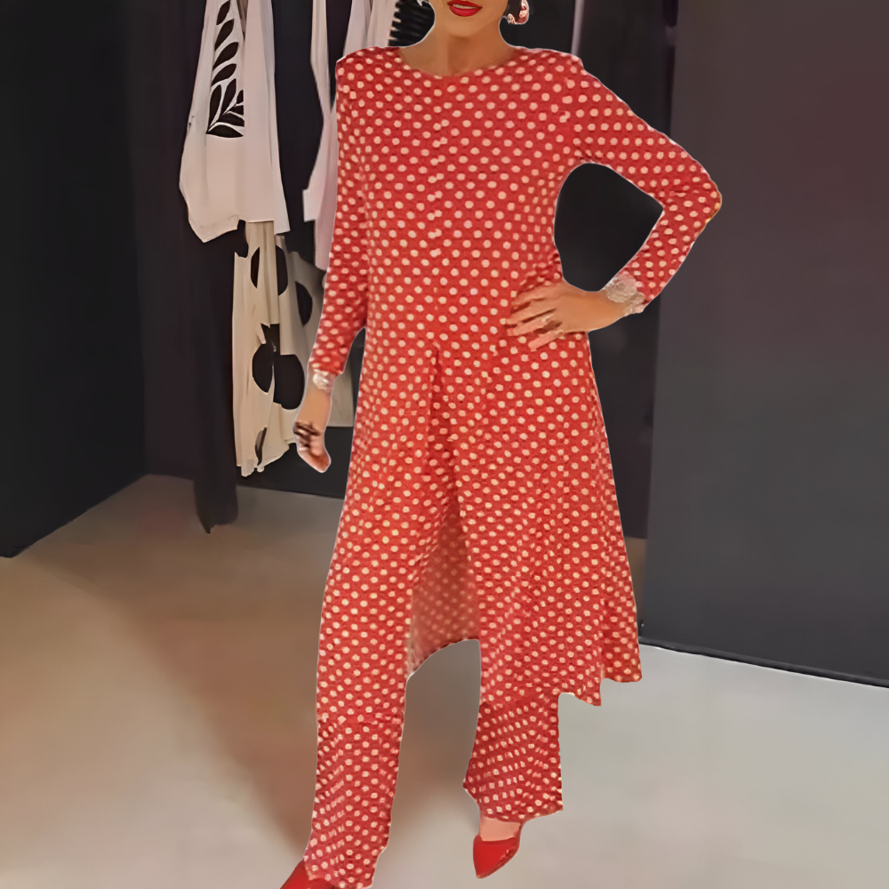 Jeanne™ | Ensemble de Deux Pièces avec des Pois Joyeux