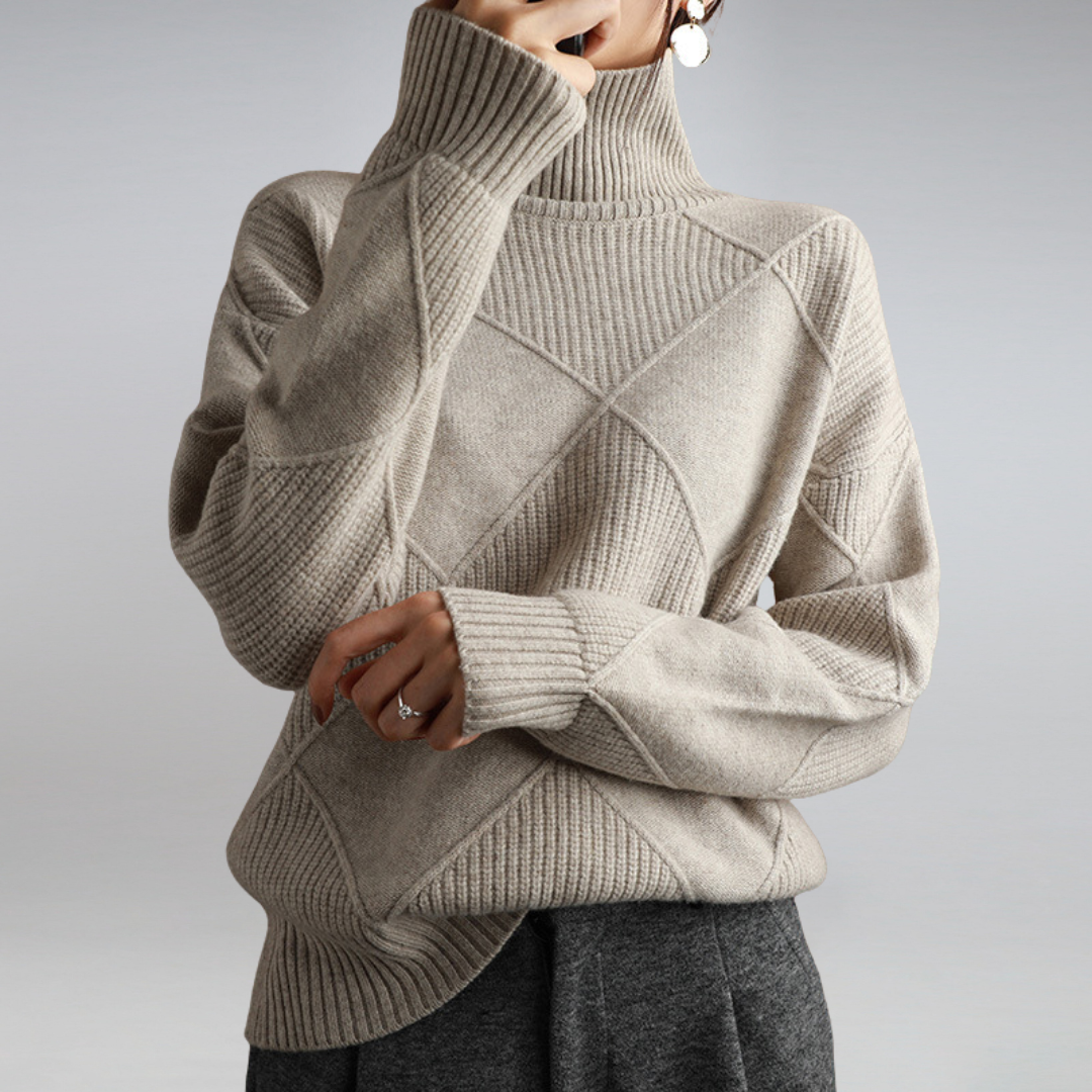 Elena™ | Pull Premium à Col Montant
