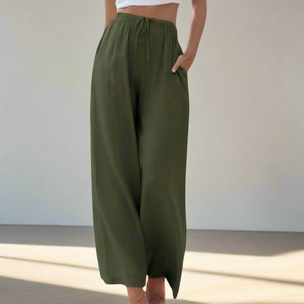 Lucienne™ | Pantalon en Lin Premium