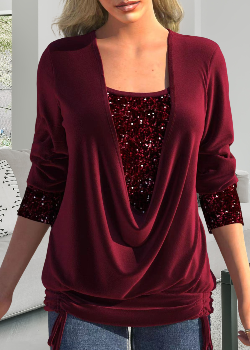 Liora™ | Élégant Top en Deux Parties