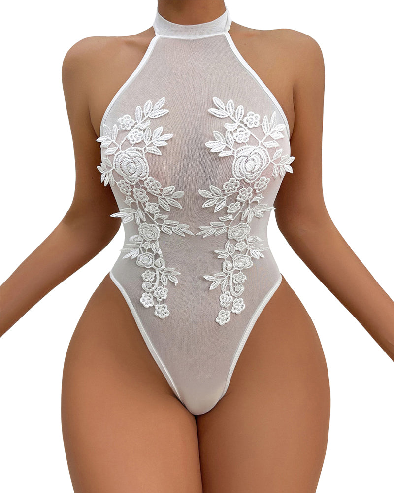 Amelia™ | Lingerie de Luxe avec Broderie Florale et Coupe Séduisante