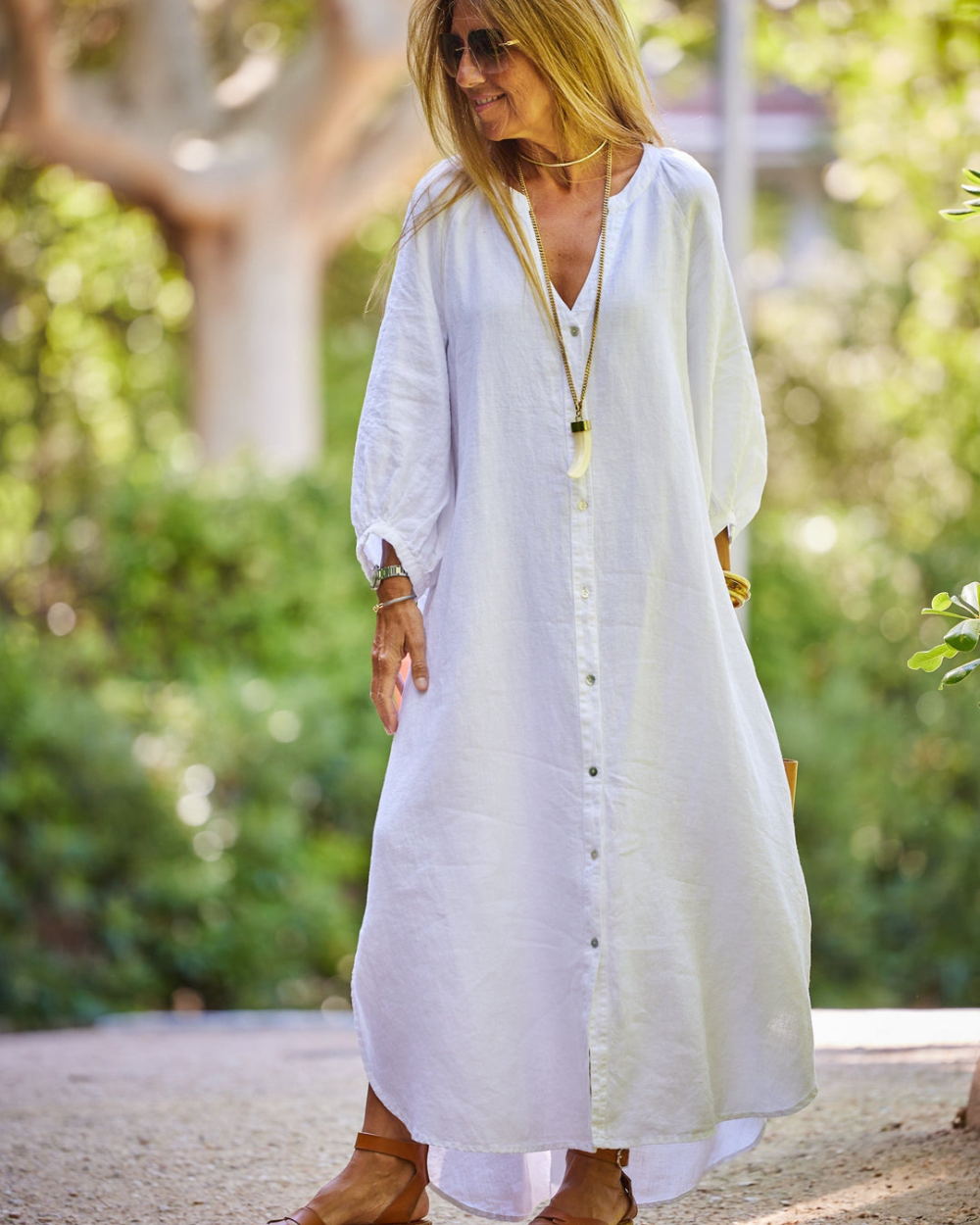 Ayla™ | Robe Lin Élégante
