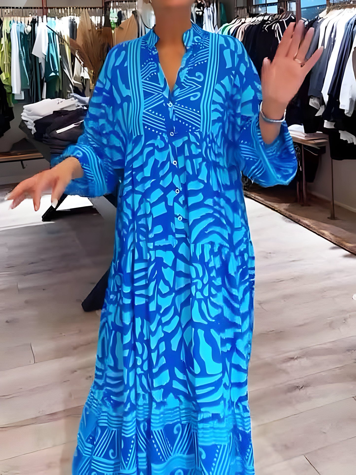 Ivana™ | Robe V-Cou Imprimée