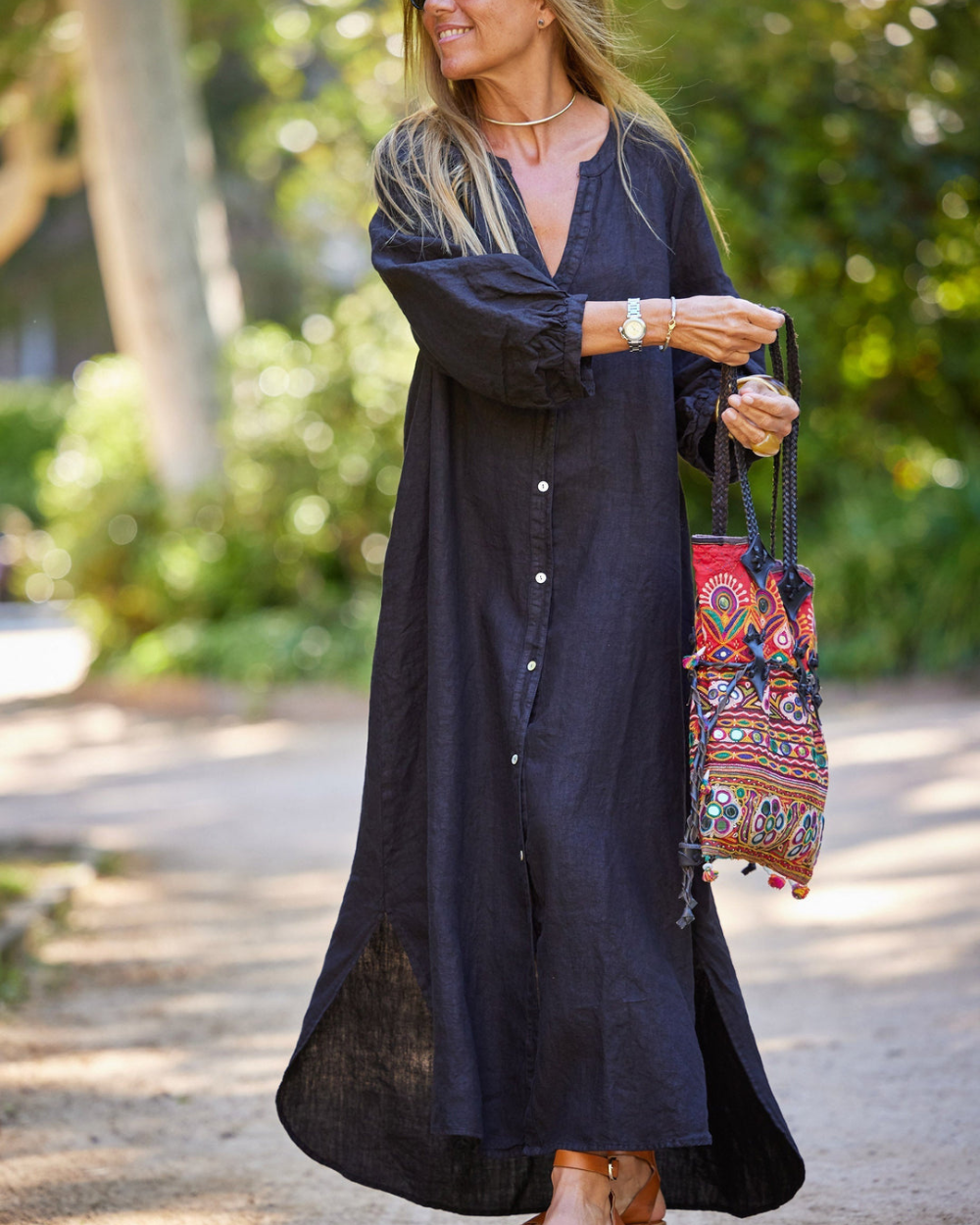 Ayla™ | Robe Lin Élégante
