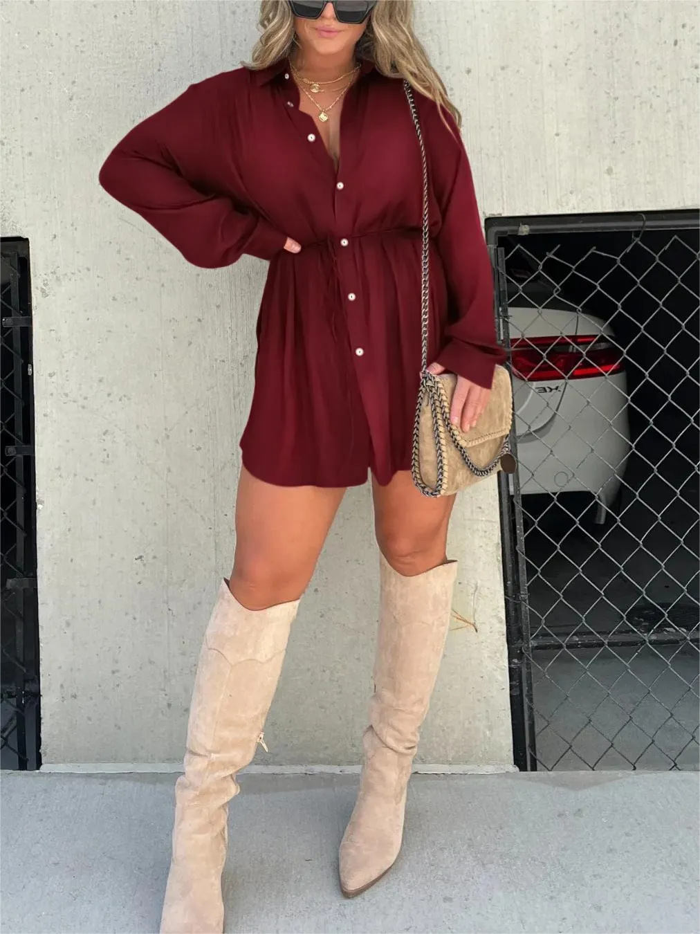 Flavie™ | Robe courte en satin tendance