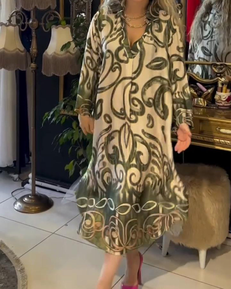 Eliane™ | Robe élégante à imprimé
