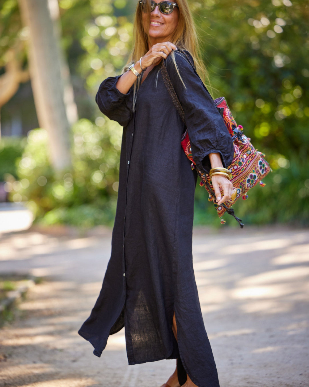 Ayla™ | Robe Lin Élégante