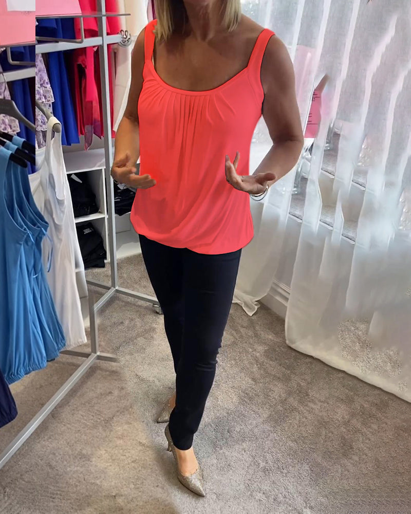 Estelle™ | Top en coton plissé