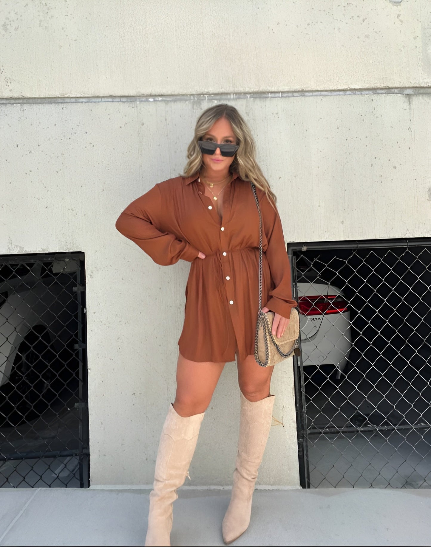 Flavie™ | Robe courte en satin tendance