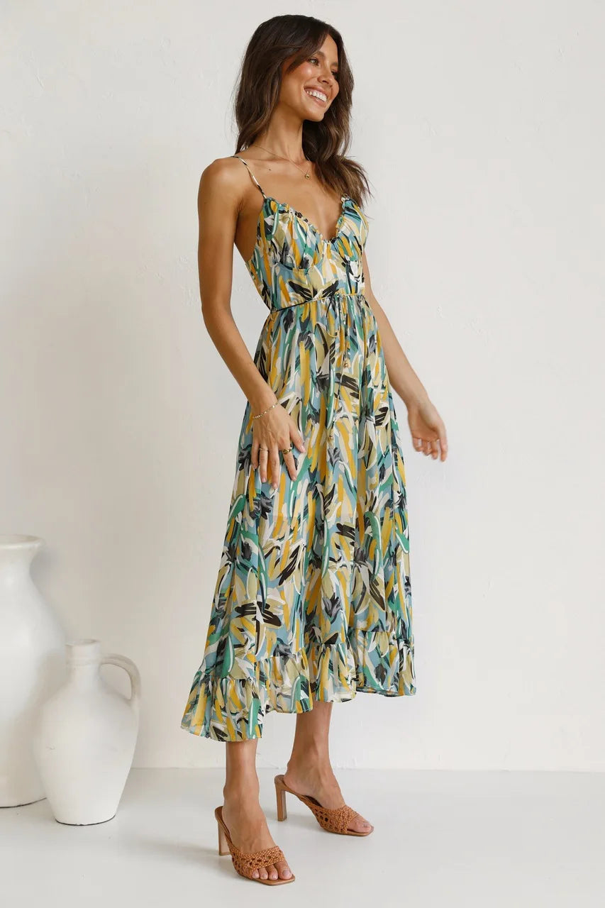 Gisèle™ | Robe Élégante aux Teintes Intemporelles
