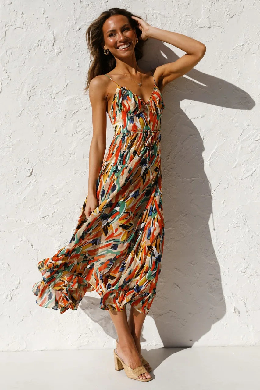 Gisèle™ | Robe Élégante aux Teintes Intemporelles
