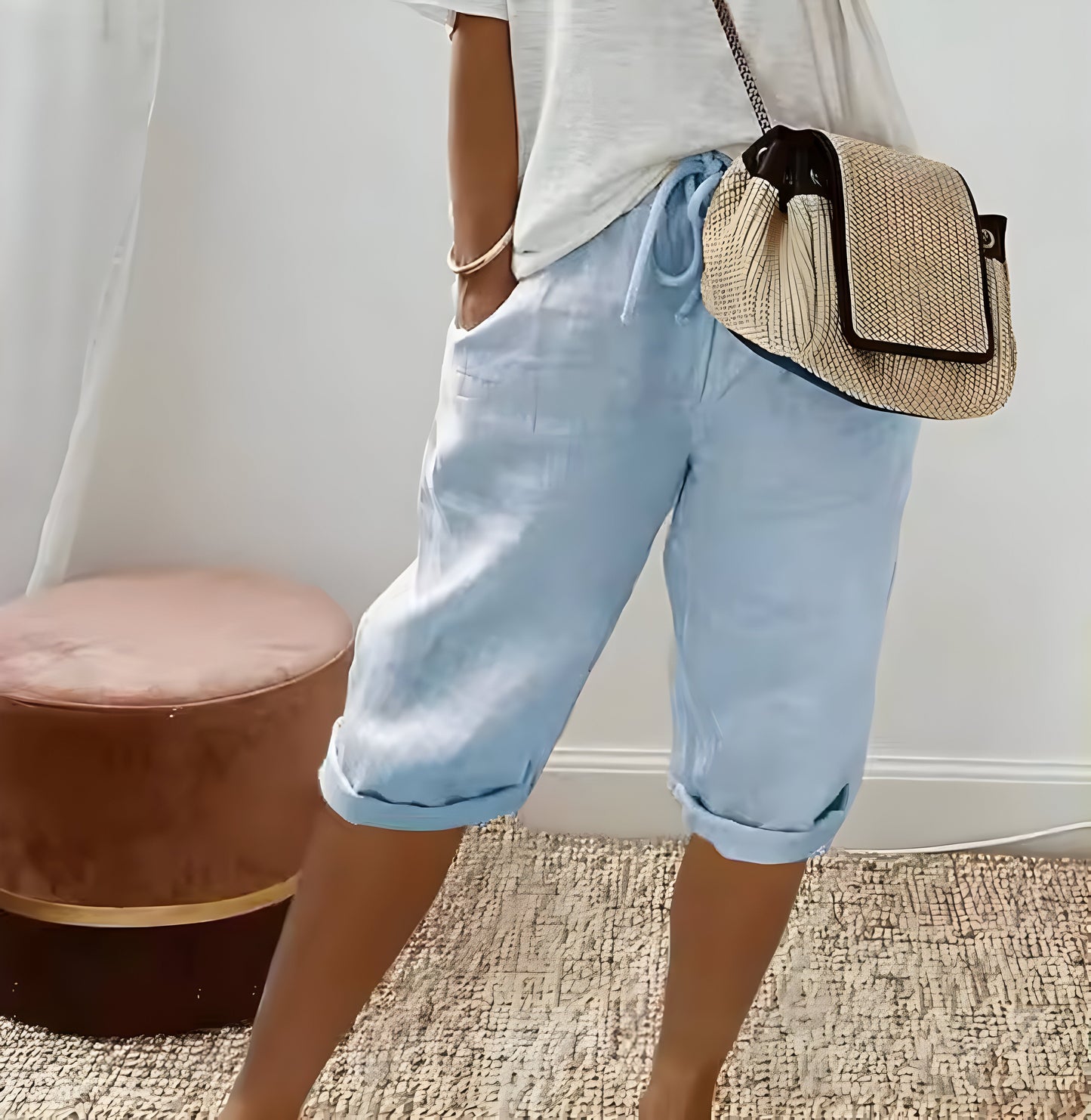Hedwig™ | Pantalon Court en Lin pour Femmes