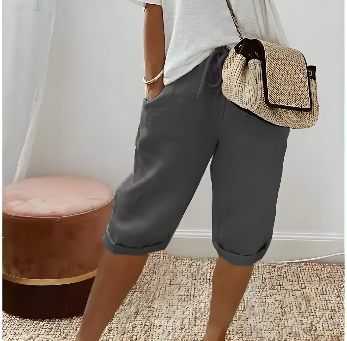 Hedwig™ | Pantalon Court en Lin pour Femmes