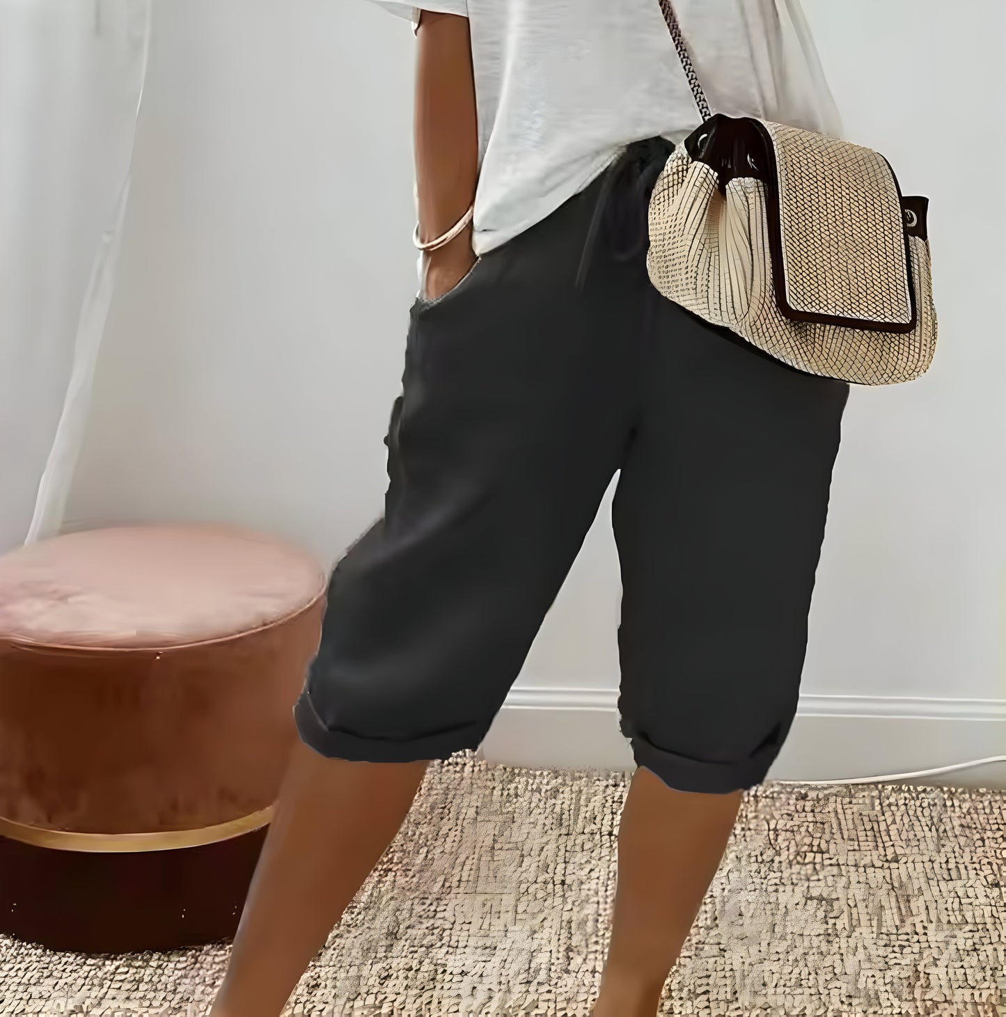 Hedwig™ | Pantalon Court en Lin pour Femmes