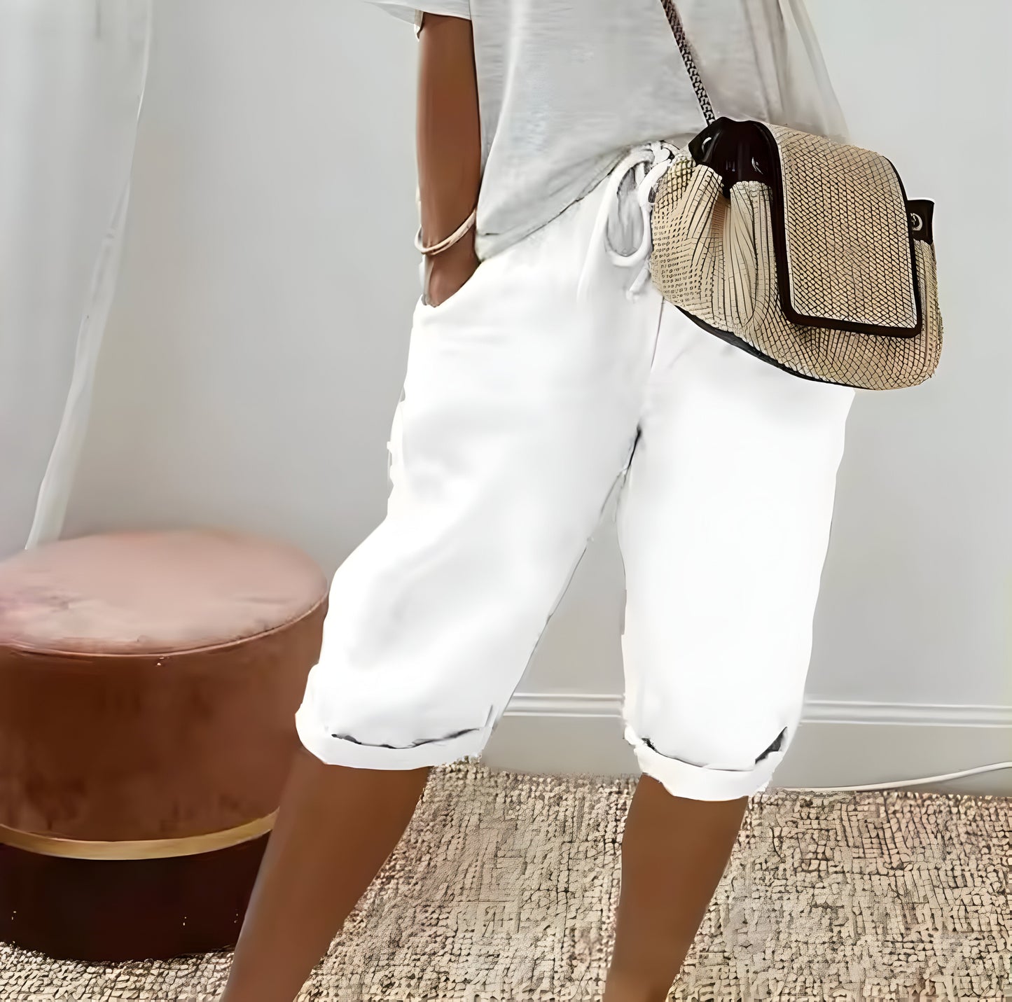 Hedwig™ | Pantalon Court en Lin pour Femmes