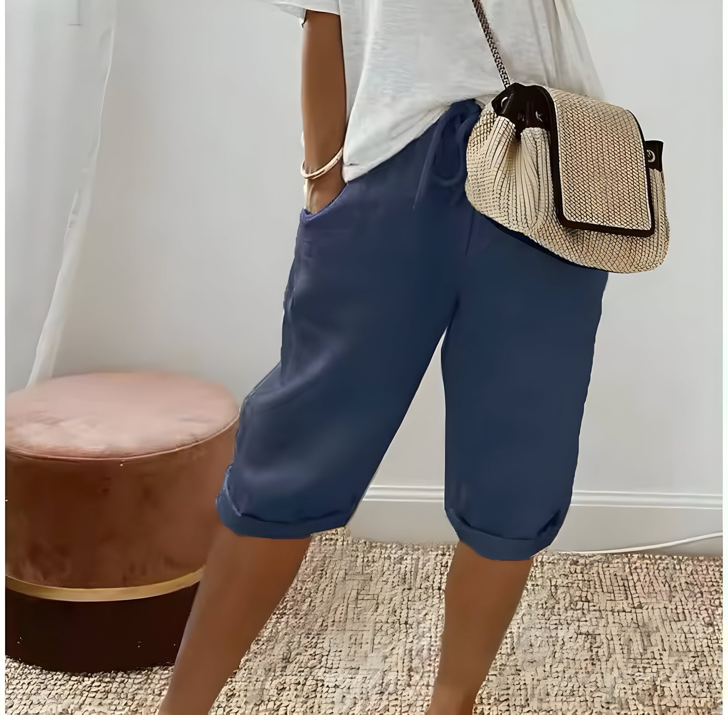 Hedwig™ | Pantalon Court en Lin pour Femmes