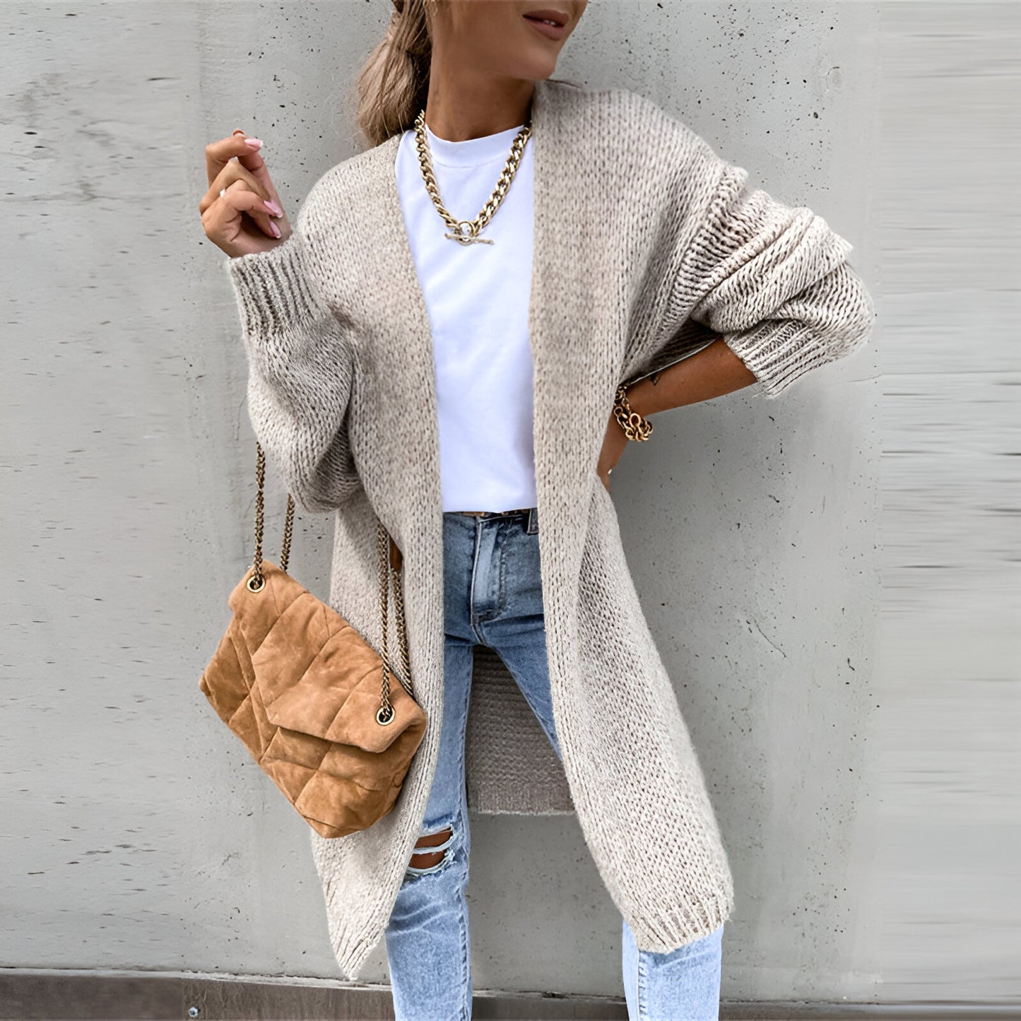 Elayna™ | Gilet Long et Chaud pour Femme