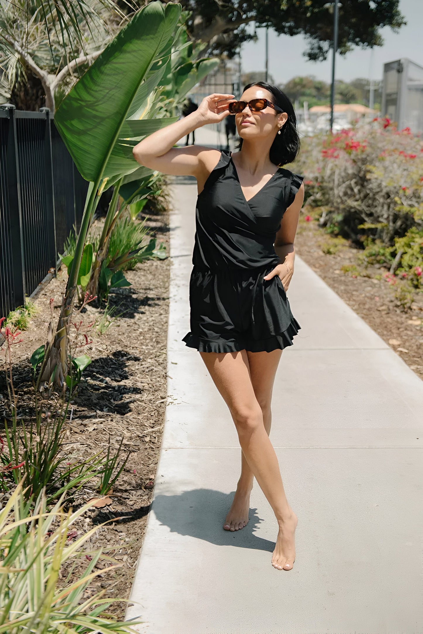 Anouk™ | Maillot de bain avec volants et soutien-gorge intégré