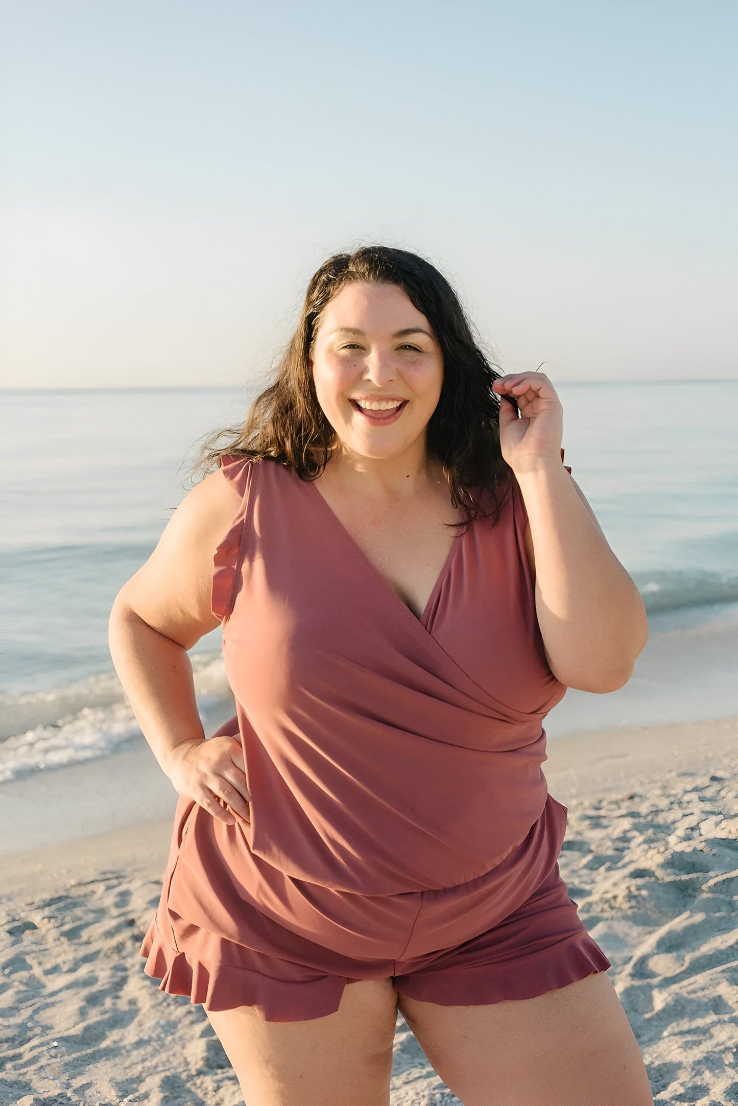 Anouk™ | Maillot de bain avec volants et soutien-gorge intégré