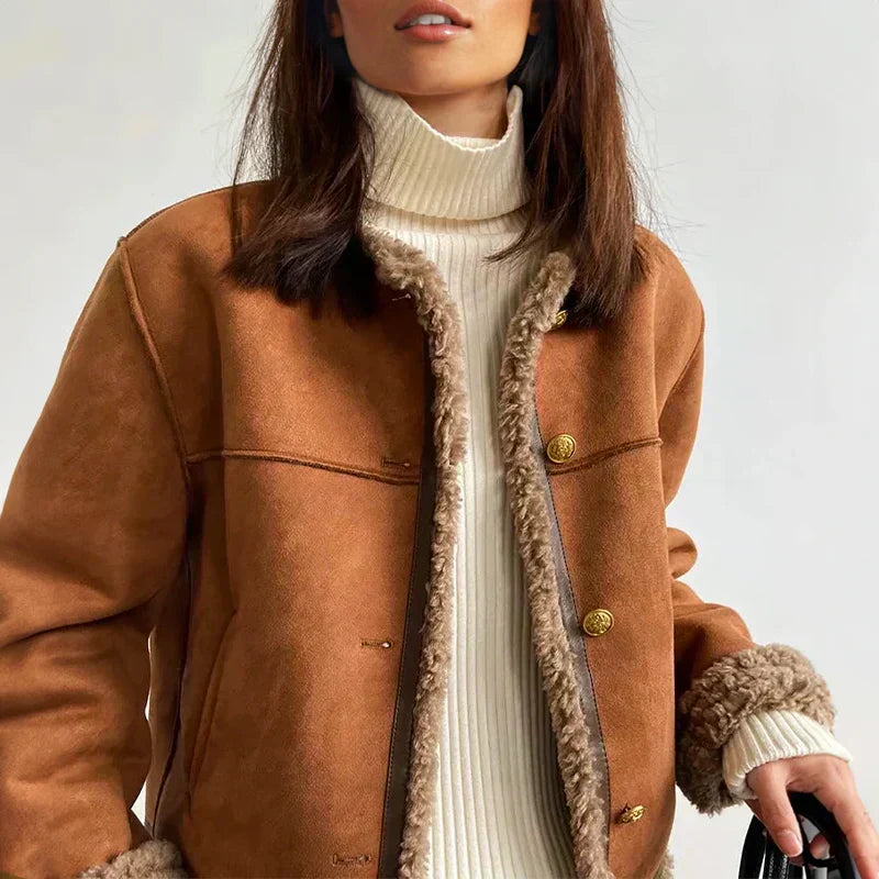 SOLÈNE™ | Veste en Laine d'Agneau de Printemps