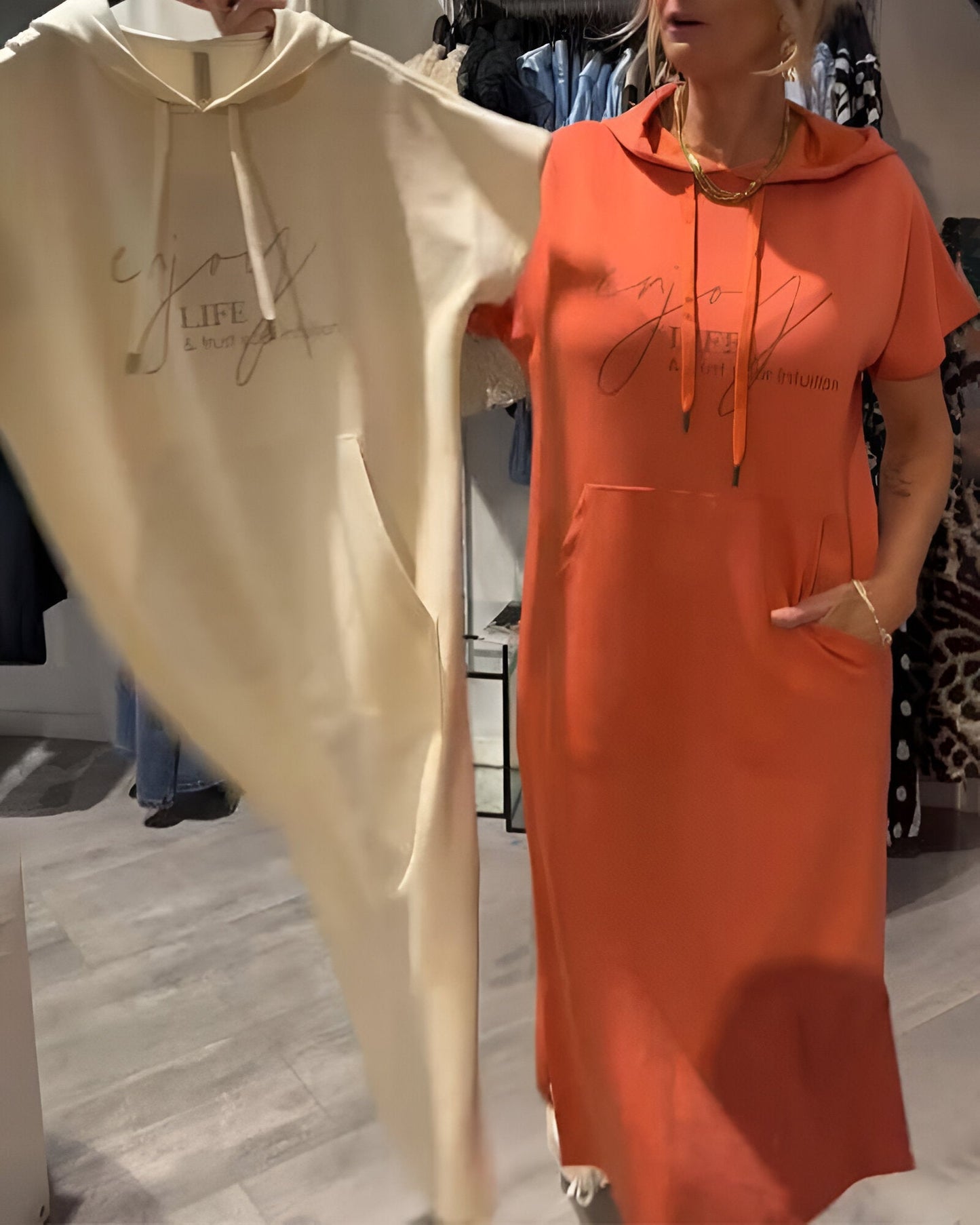 Lorette™ | Robe Hoodie Confortable