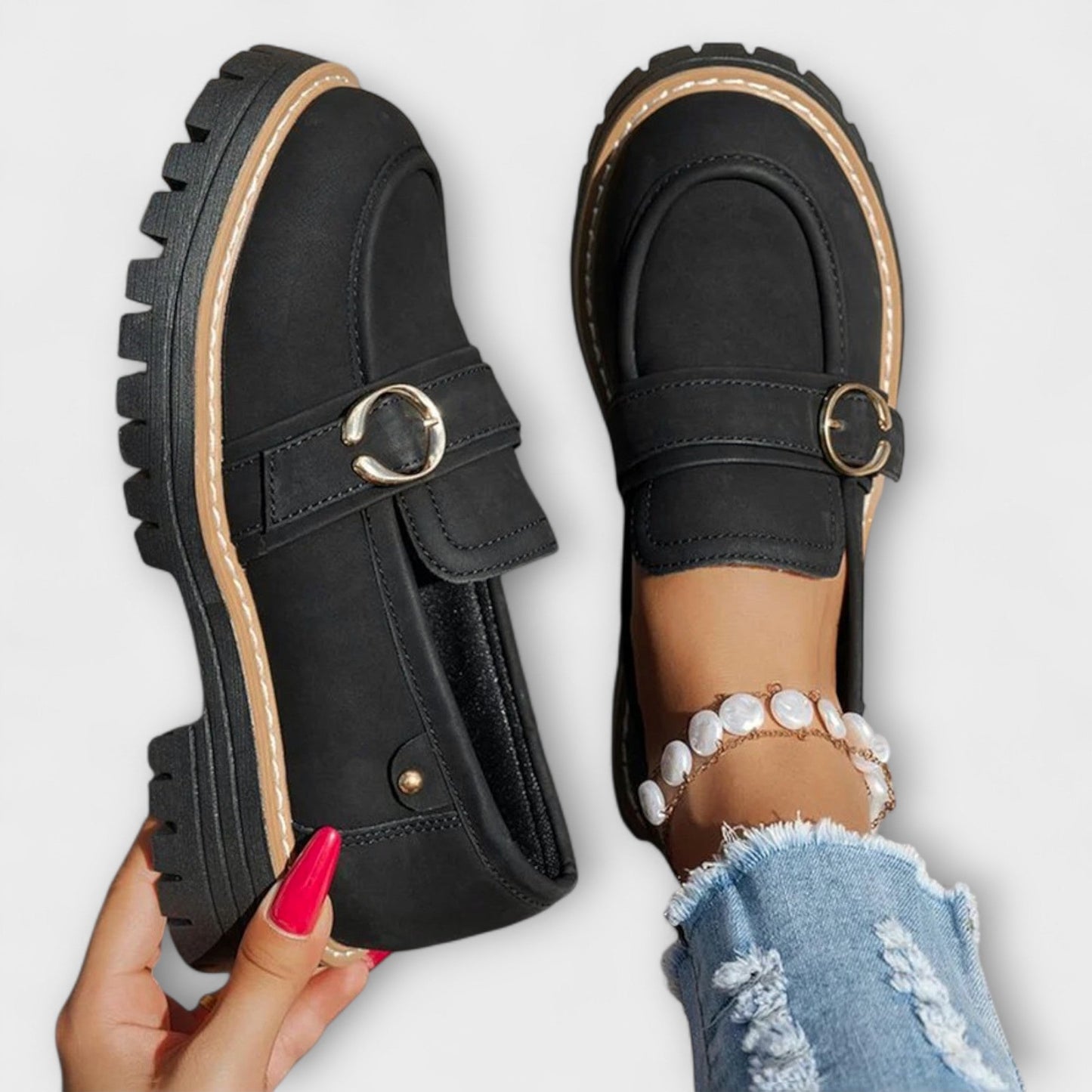 Sylvie™ | Mocassins Décontractés à Bout Rond