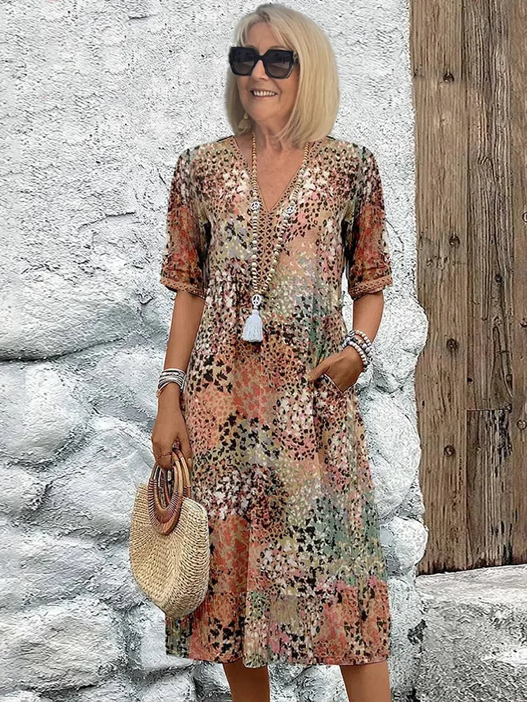 Lina™ | Robe légère avec décolleté en V