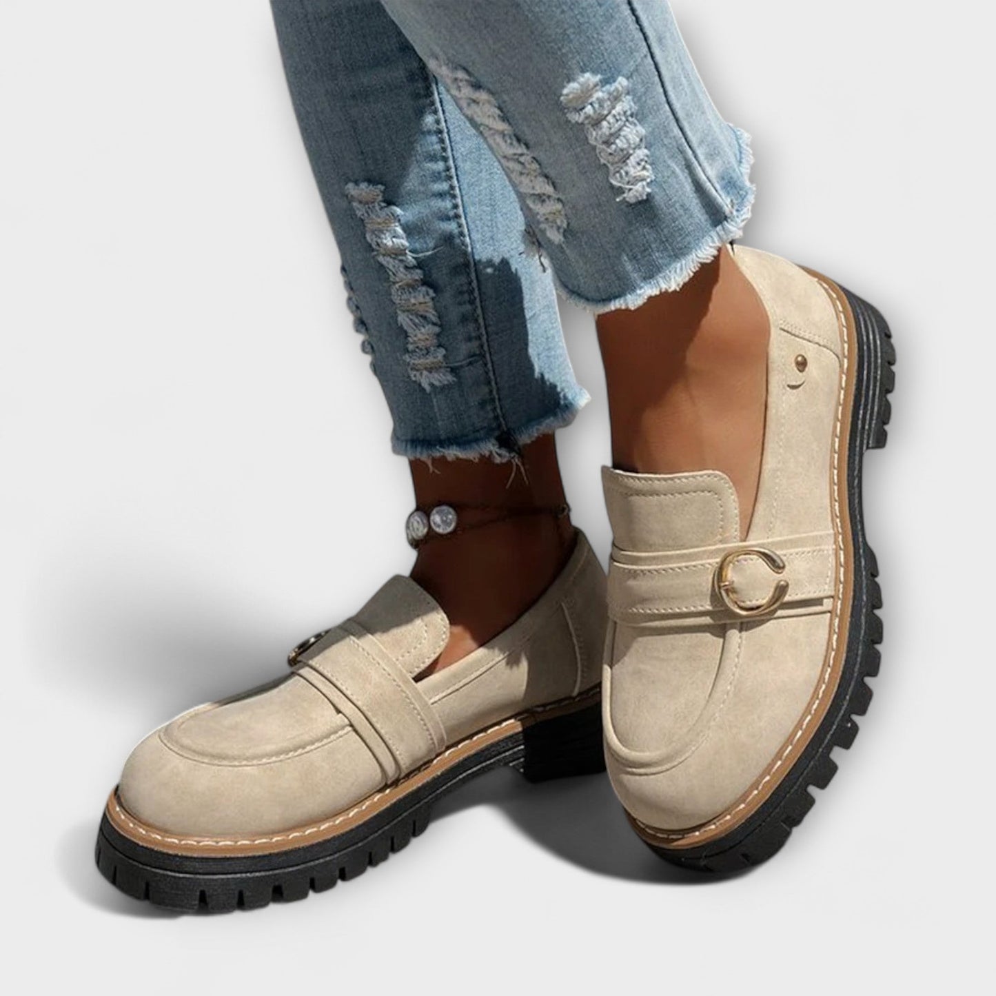 Sylvie™ | Mocassins Décontractés à Bout Rond