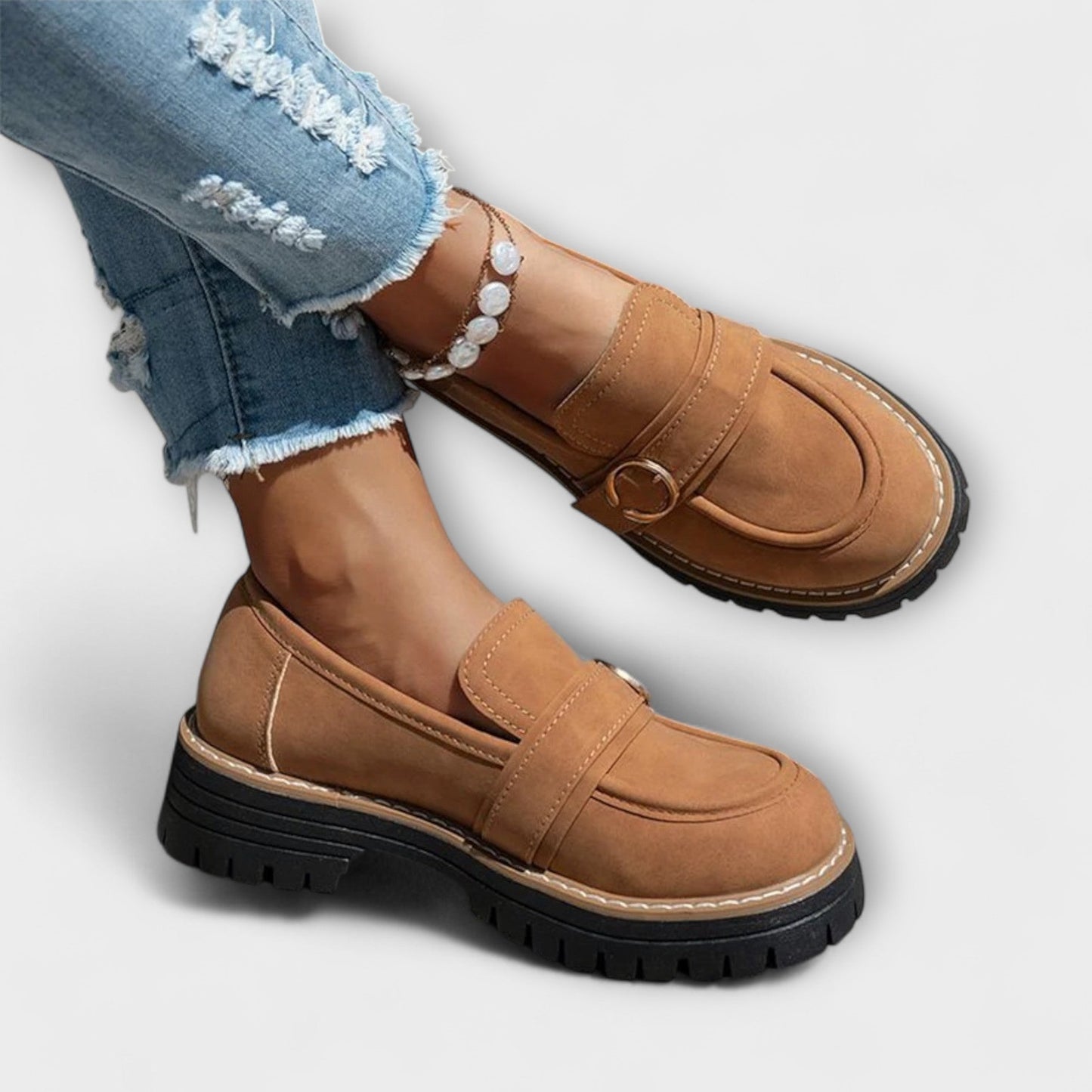 Sylvie™ | Mocassins Décontractés à Bout Rond