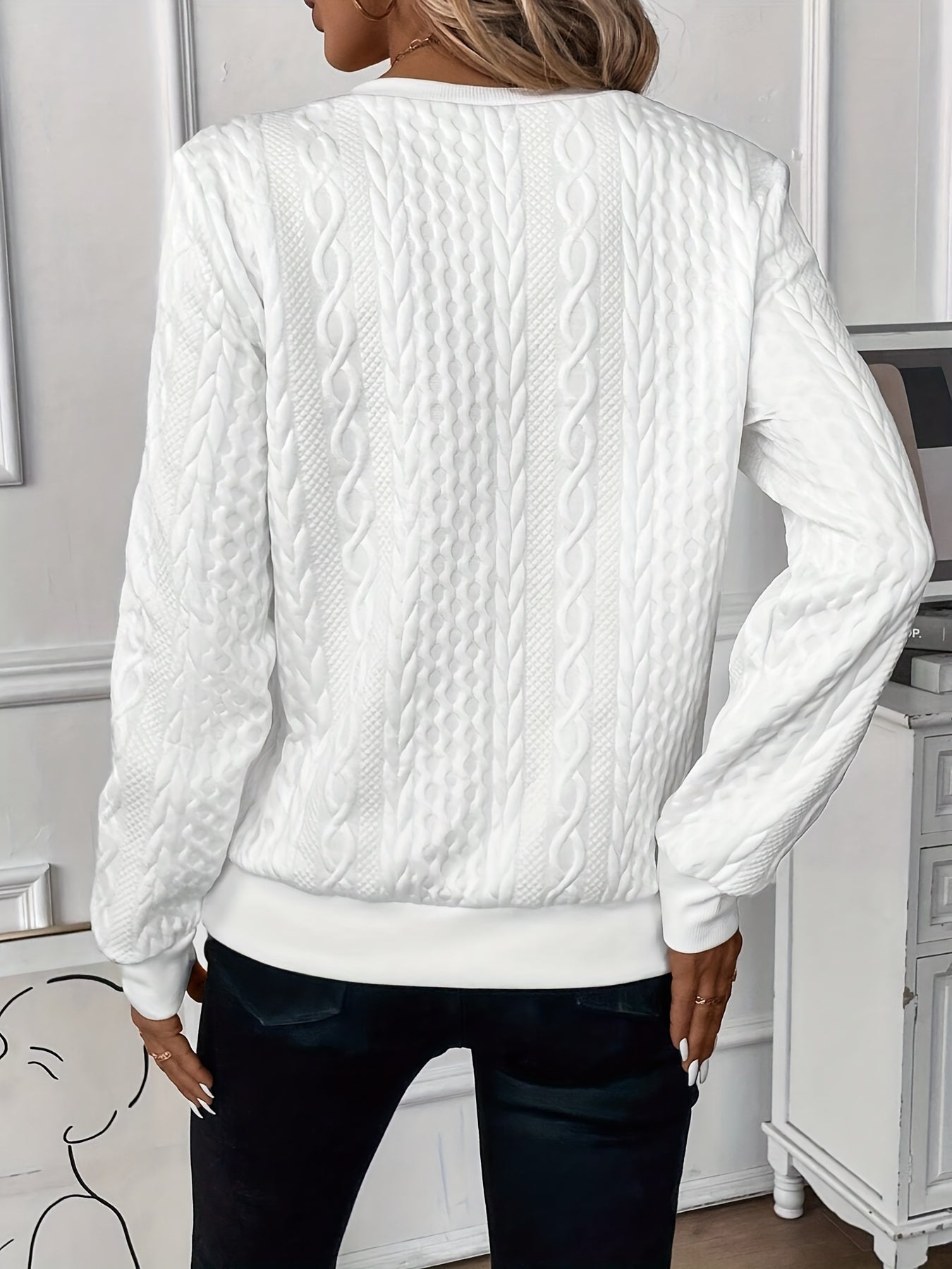 SOLÈNE™ | Pull en Tricot élégant et Stylé