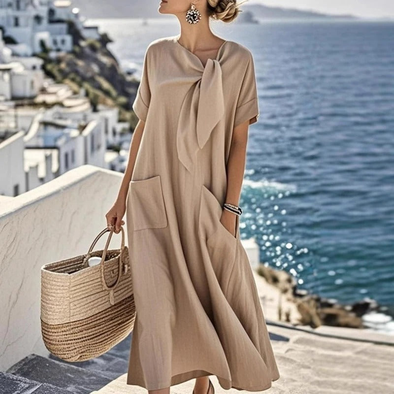 Emilia™ | Robe maxi avec nœud